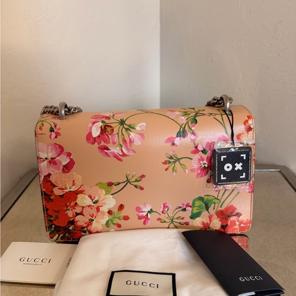 Gucci Medium Dionysus Blooms Leather Shoulder Bag - Picture 2 of 12